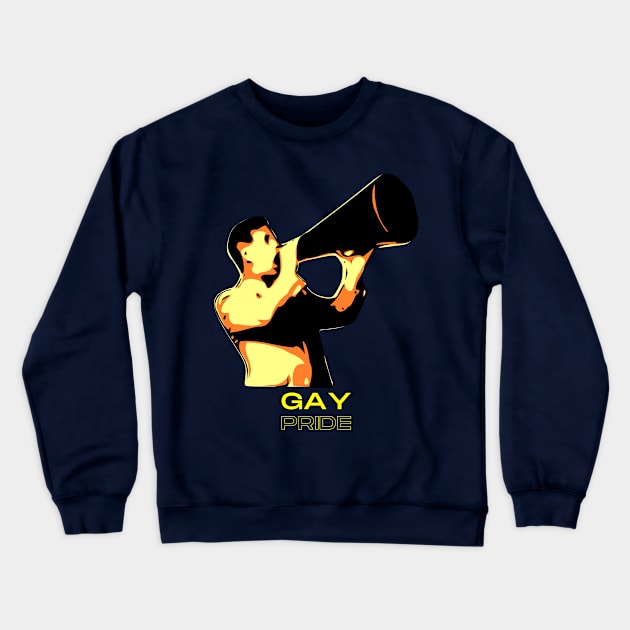 Gay Pride Crewneck Sweatshirt by CasualTeesOfFashion